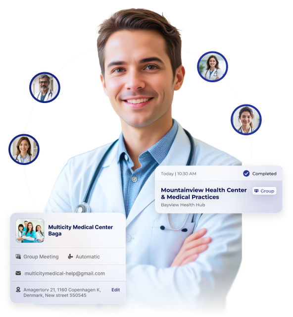 RxTro platform connecting GPs and clinics through virtual healthcare collaboration.